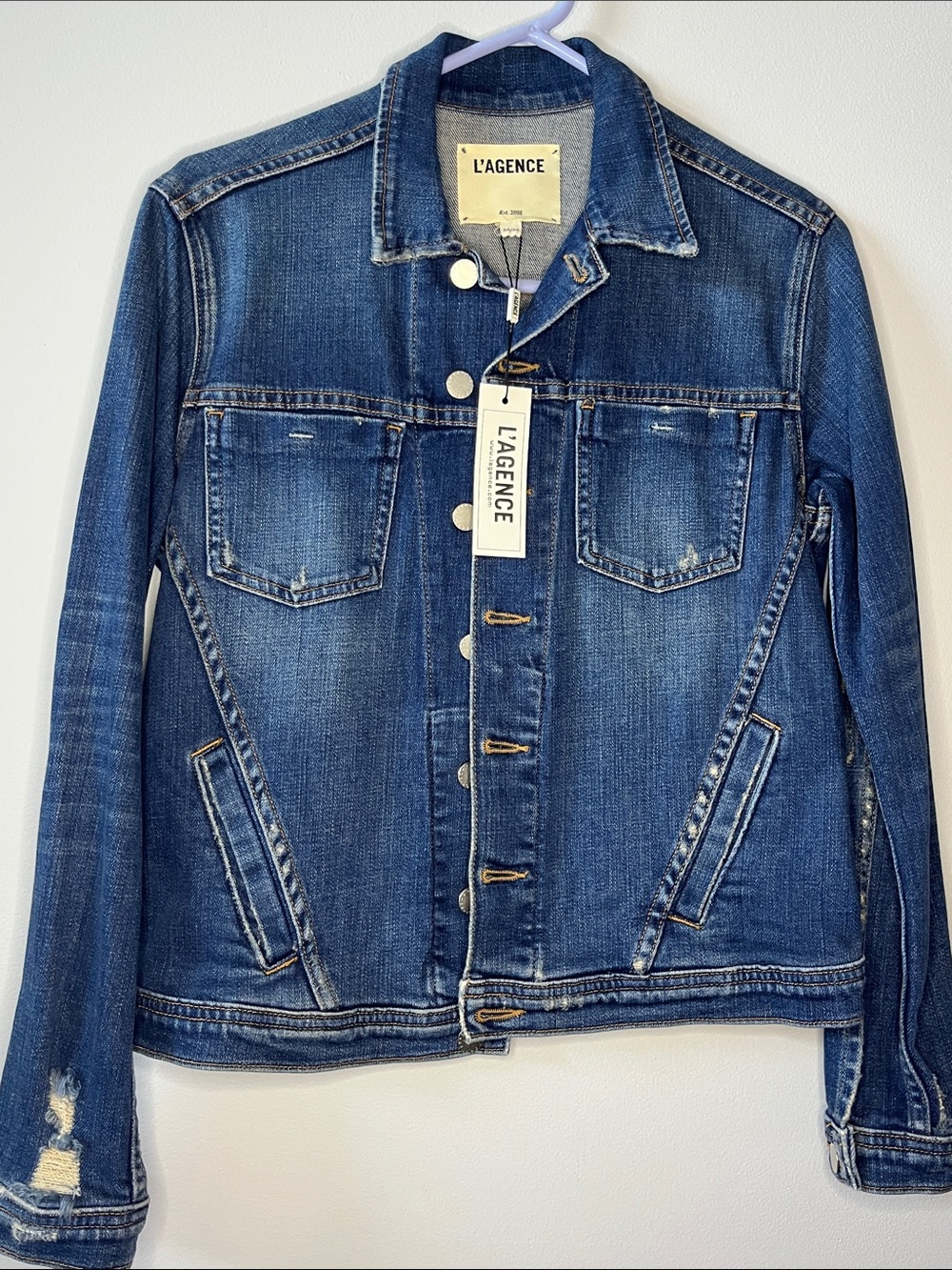 NWT L’agence denim jean jacket